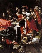 Rutilio Manetti Wedding Feast at Cana oil on canvas